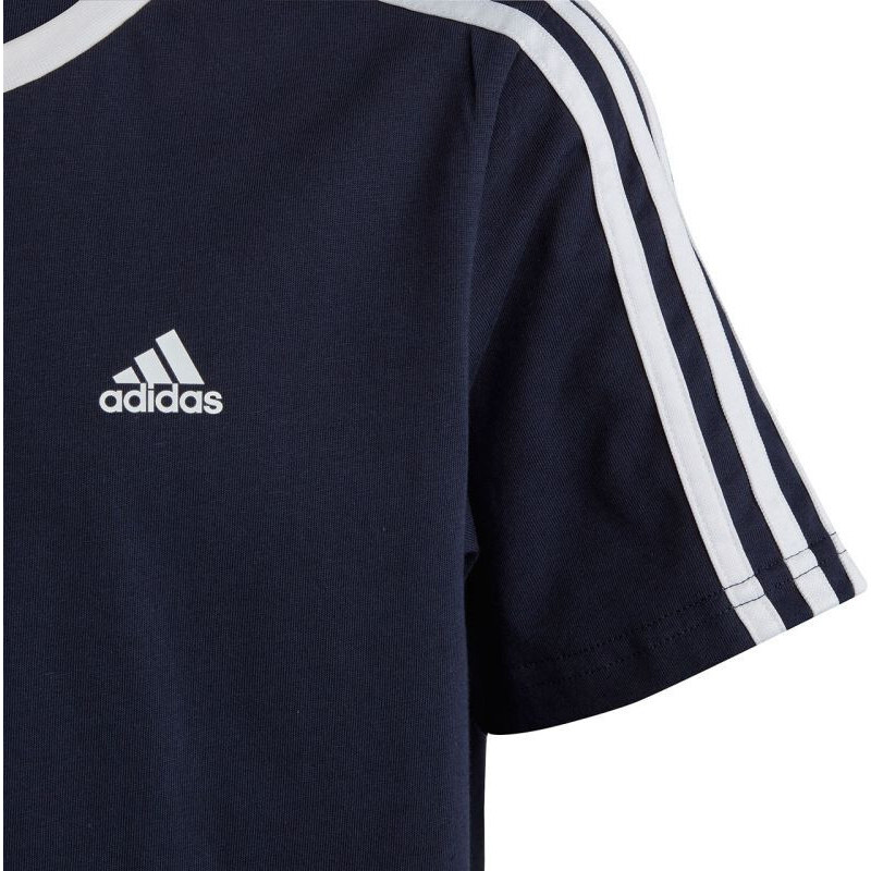 Adidas Essentials 3-Stripes Cotton Loose Fit Boyfriend Tee Jr IC3638 tričko