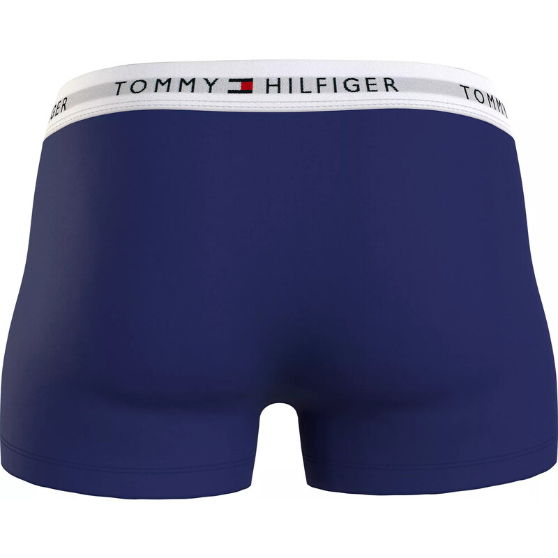 Pánské boxerky 3P TRUNK PRINT UM0UM02768 0W2 modré - Tommy Hilfiger