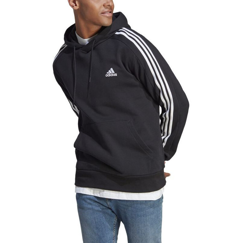 Mikina adidas Essentials French Terry 3-Stripes Hoodie M IC0435