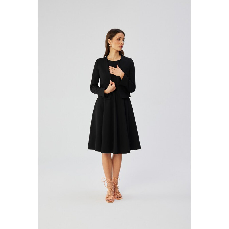 model 19647511 Blejzr s otevřenou přední částí černý - STYLOVE