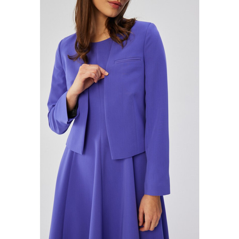STYLOVE S368 Blejzr s otevřenou přední částí - fialový
