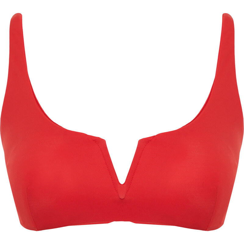 Trendyol Red Bralette Bikini Top