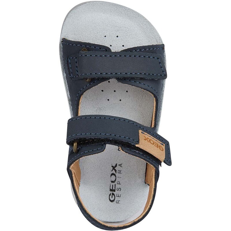 Dětské kožené sandály Geox SANDAL LIGHTFLOPPY tmavomodrá barva