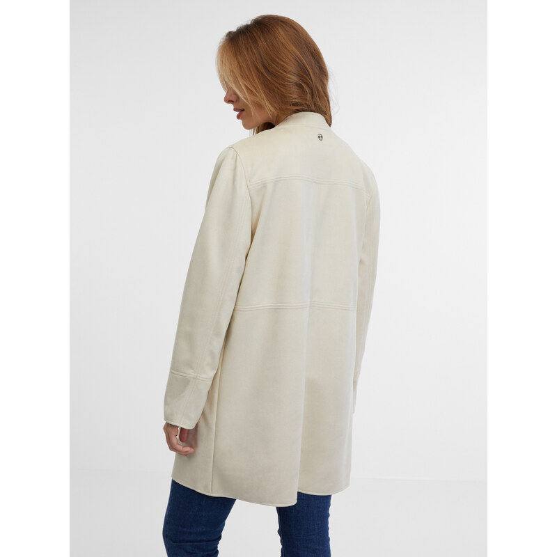 Orsay Béžová dámská koženková bunda - Dámské