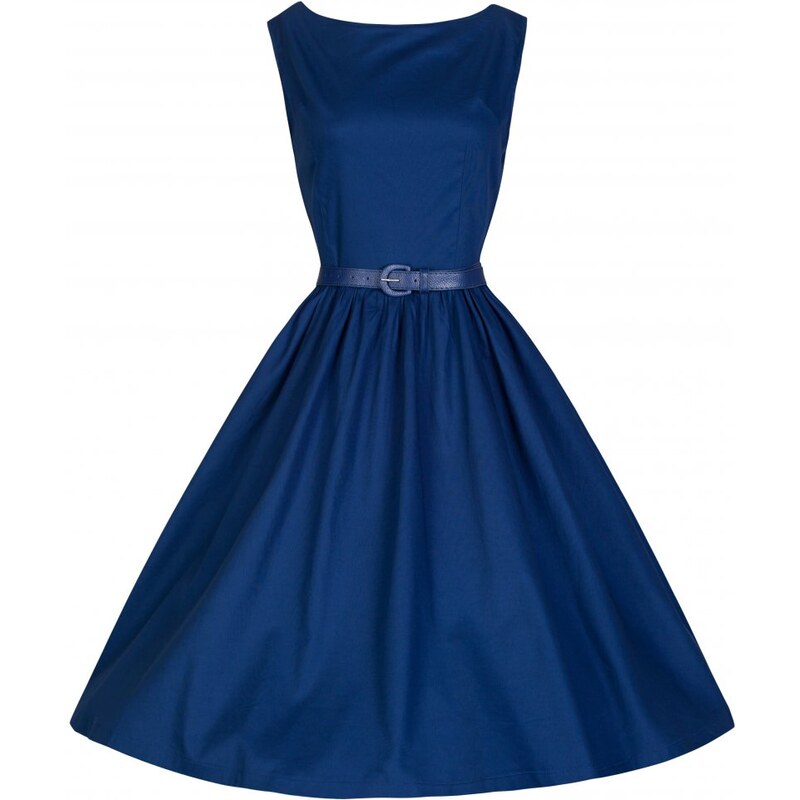 Retro šaty Lindy Bop Audrey Midnight Blue 50