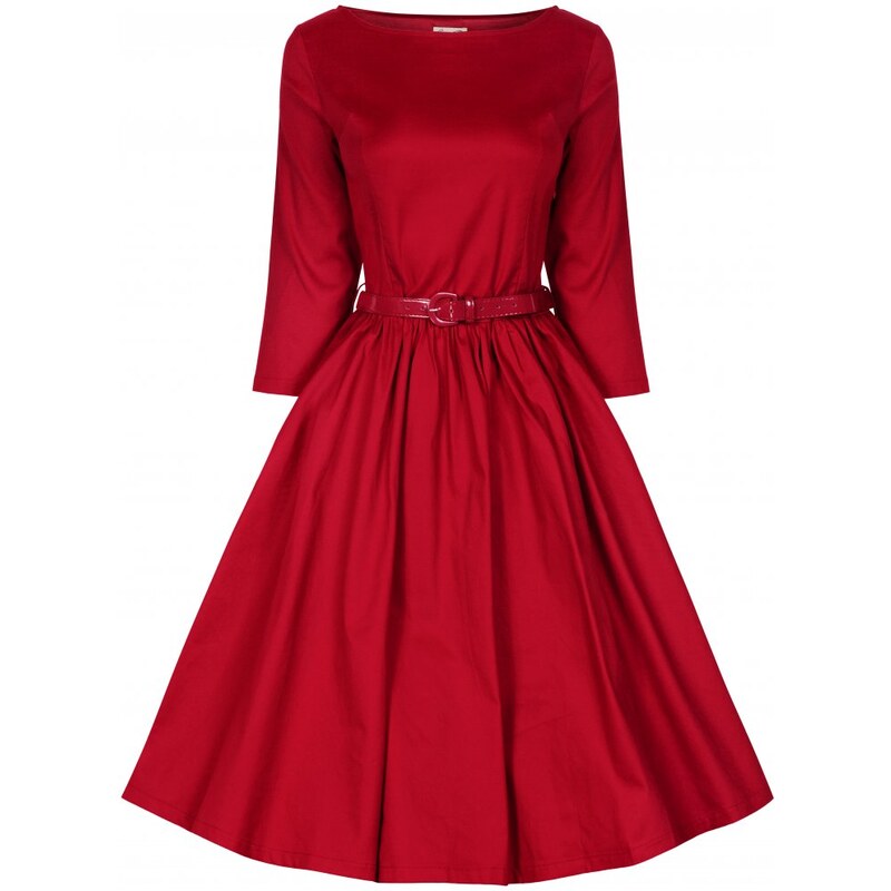Retro šaty Lindy Bop Holly Red 36