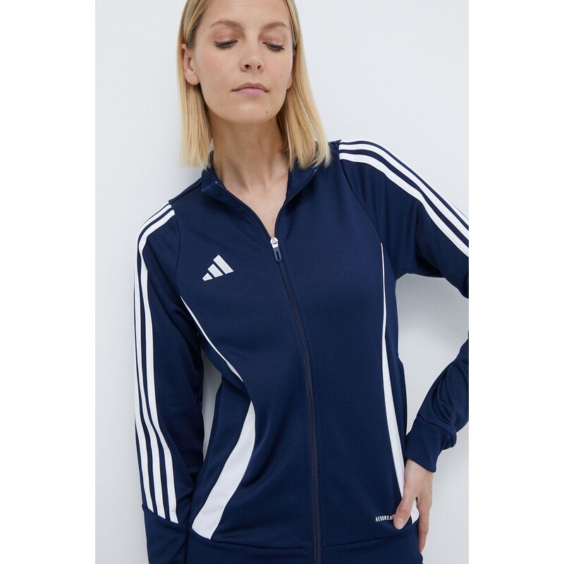 Tréninková mikina adidas Performance Tiro 24 tmavomodrá barva, s aplikací, IR7492