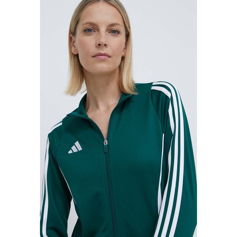 Tréninková mikina adidas Performance Tiro 24 zelená barva, s aplikací, IR9499