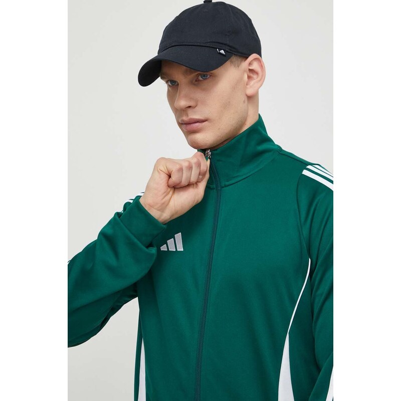 Tréninková mikina adidas Performance Tiro 24 zelená barva, s aplikací, IR7500