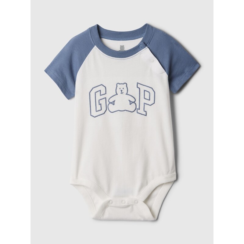 Gap Baby body s logem Modrá