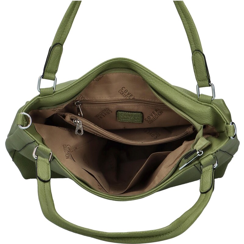 Coveri World Dámská kabelka na rameno zelená - Coveri Francoise zelená