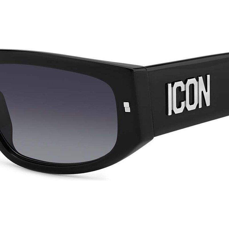 Sluneční brýle DSQUARED2 pánské, černá barva, ICON 0016/S