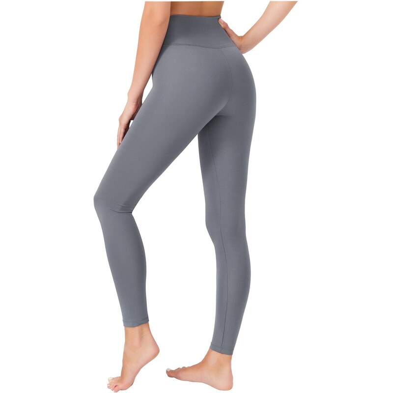 LOS OJOS Women's Anthracite High Waist Consolidating Sports Leggings