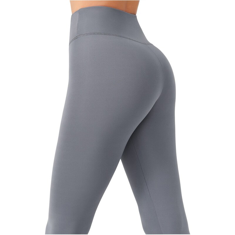 LOS OJOS Women's Anthracite High Waist Consolidating Sports Leggings