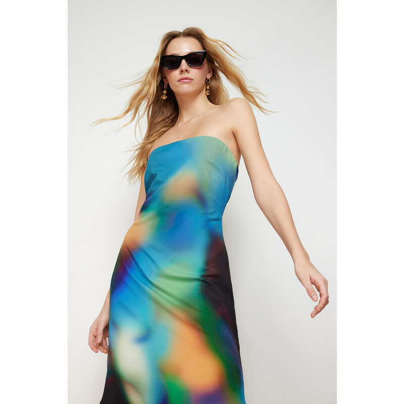 Trendyol Multi Color Woven Midi Dress