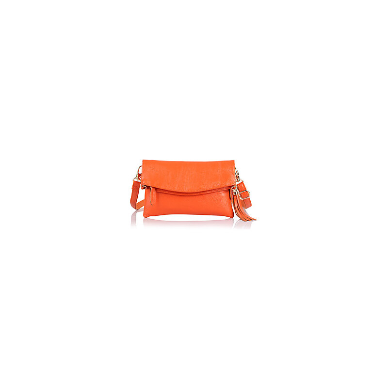 LightInTheBox Mega Leather Hand Bag Ladies Clutch Bag Packet Chain Single Shoulder Female (Orange)