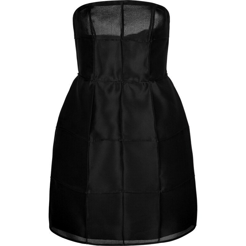 Fendi Silk Organza Strapless Dress