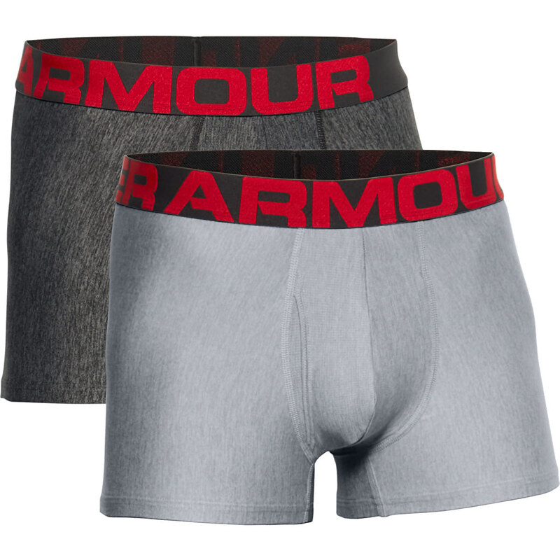 Boxerky Under Armour Tech 3In 2 Pack Mod Gray Light Heather