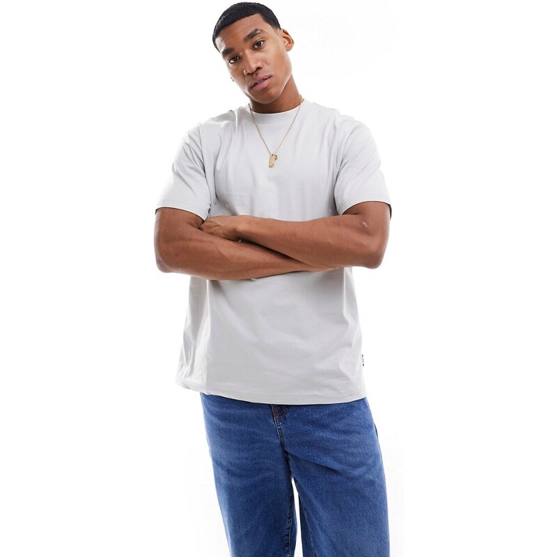 ONLY & SONS relaxed fit t-shirt in ice grey