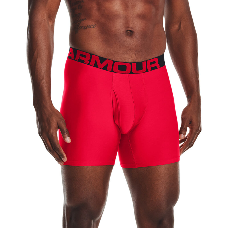 Boxerky Under Armour Tech 6In 2 Pack Red