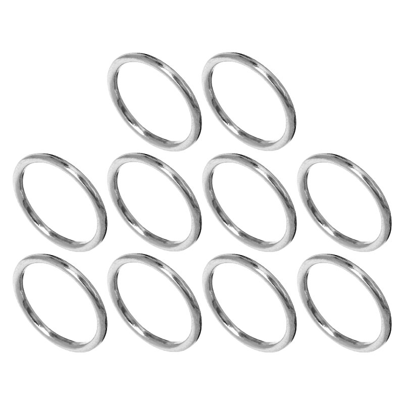 ASOS Multipack of Fine Rings - Silver