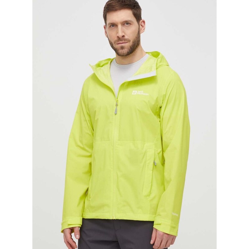 Outdoorová bunda Jack Wolfskin Elsberg 2.5L JKT žlutá barva, 1115881