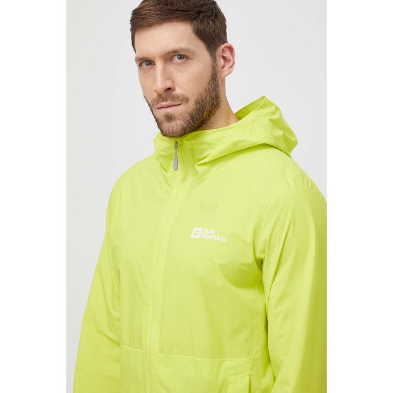 Outdoorová bunda Jack Wolfskin Elsberg 2.5L JKT žlutá barva, 1115881