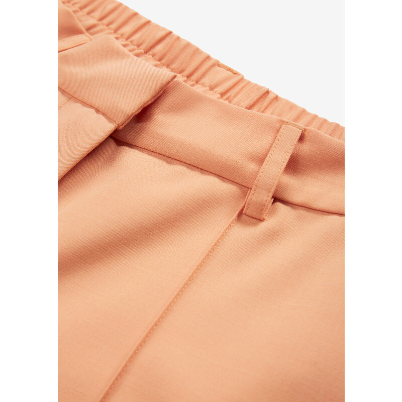 bonprix Vlněné kalhoty s chladivou vlnou Oranžová