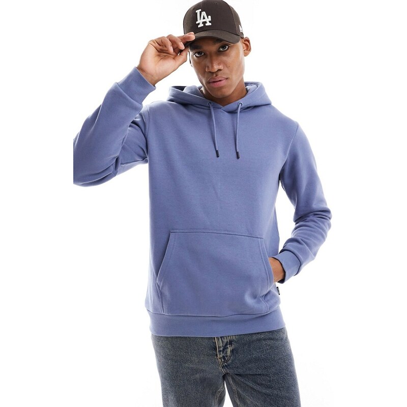 ONLY & SONS hoodie in washed blue