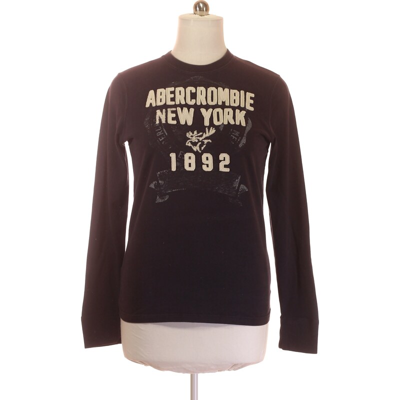 Abercrombie&Fitch Bavlněná Pánská Mikina Abercrombie Vintage Stylová Černá Casual