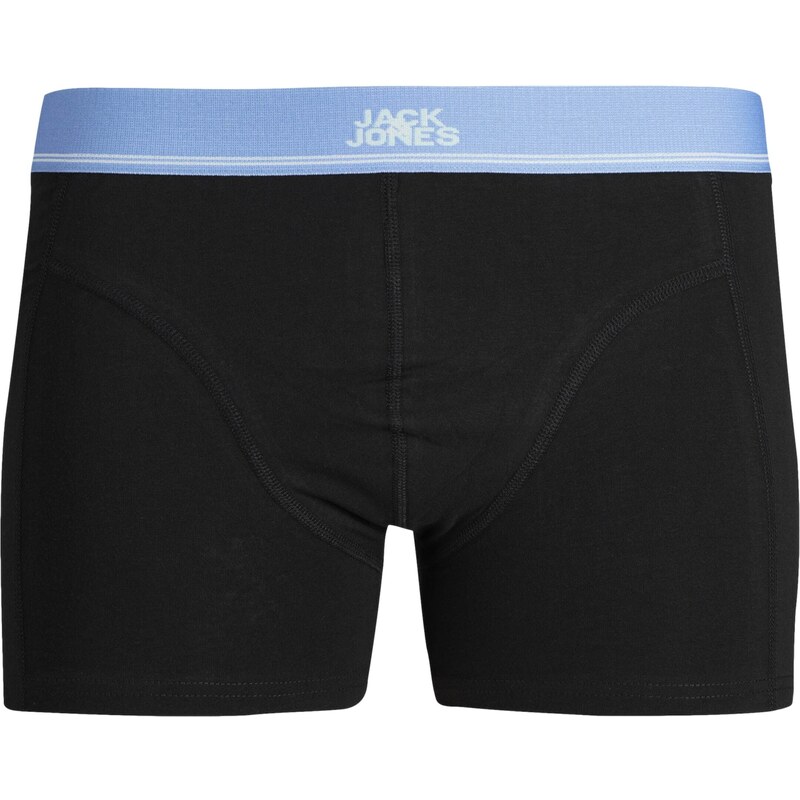 JACK & JONES Boxerky 'Konga' chladná modrá / fialová / jasně oranžová / černá