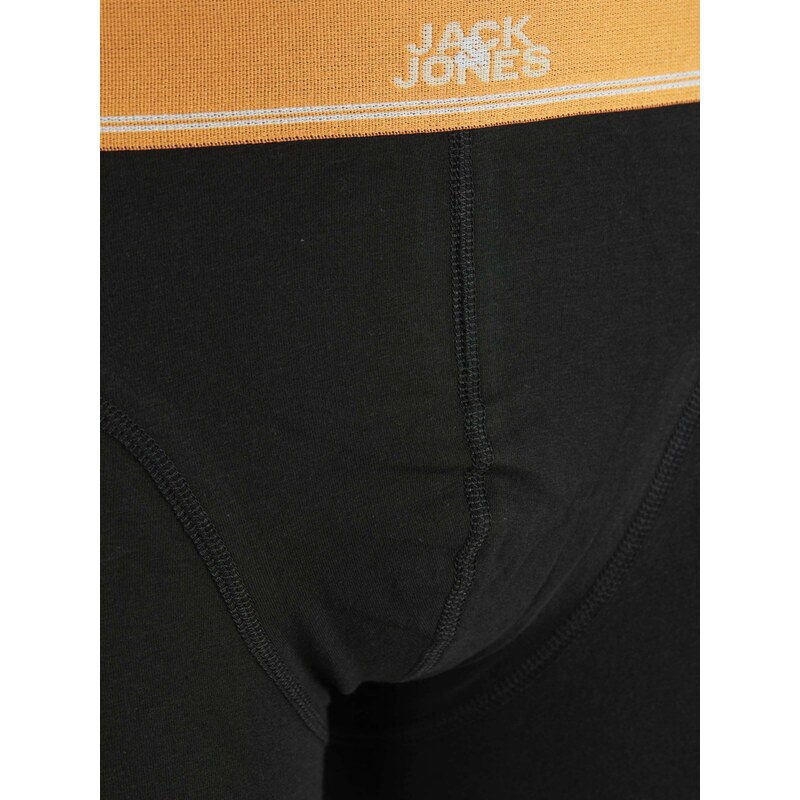 JACK & JONES Boxerky 'Konga' chladná modrá / fialová / jasně oranžová / černá