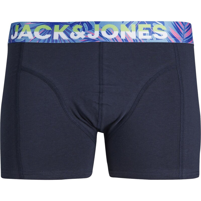 JACK & JONES Boxerky 'PAW' marine modrá / olivová / pink / červená