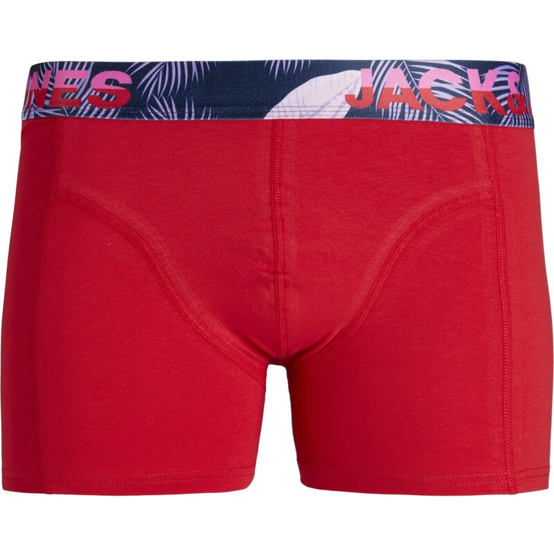 JACK & JONES Boxerky 'PAW' marine modrá / olivová / pink / červená