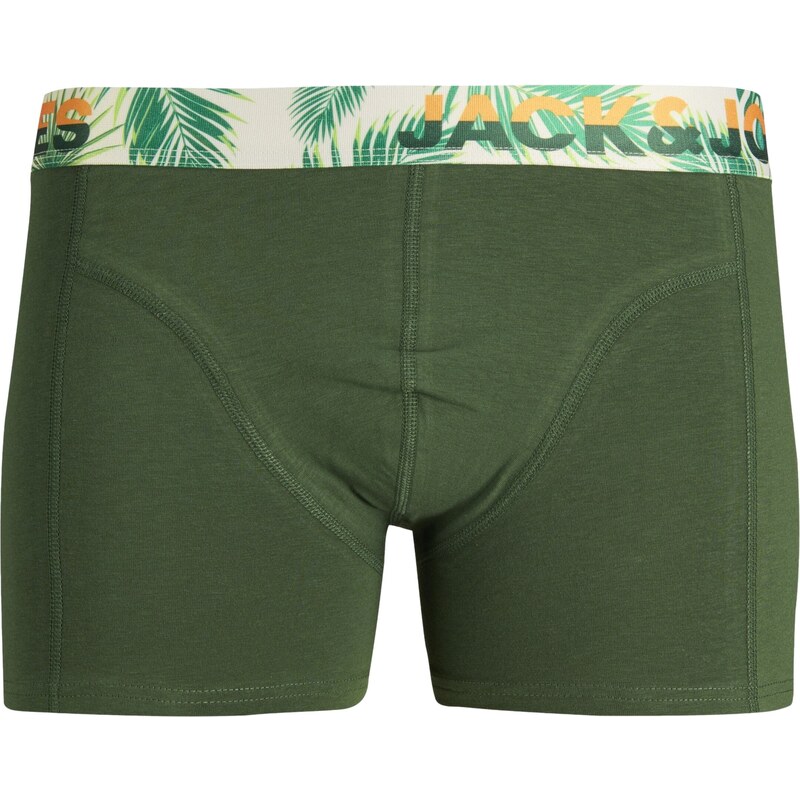 JACK & JONES Boxerky 'PAW' marine modrá / olivová / pink / červená