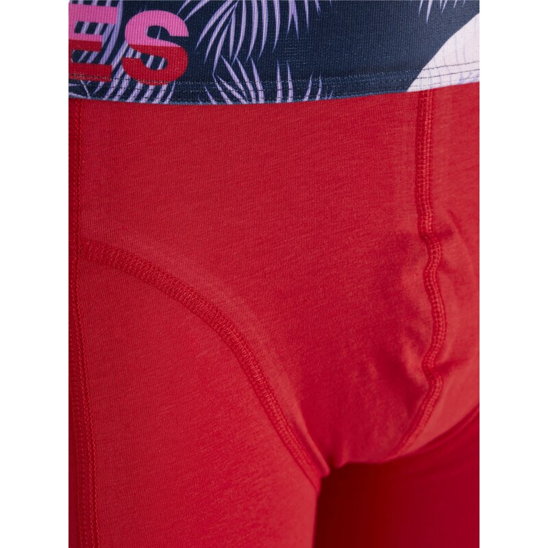 JACK & JONES Boxerky 'PAW' marine modrá / olivová / pink / červená