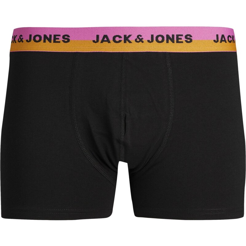 JACK & JONES Boxerky 'SPLITTER' zelená / pink / červená / černá