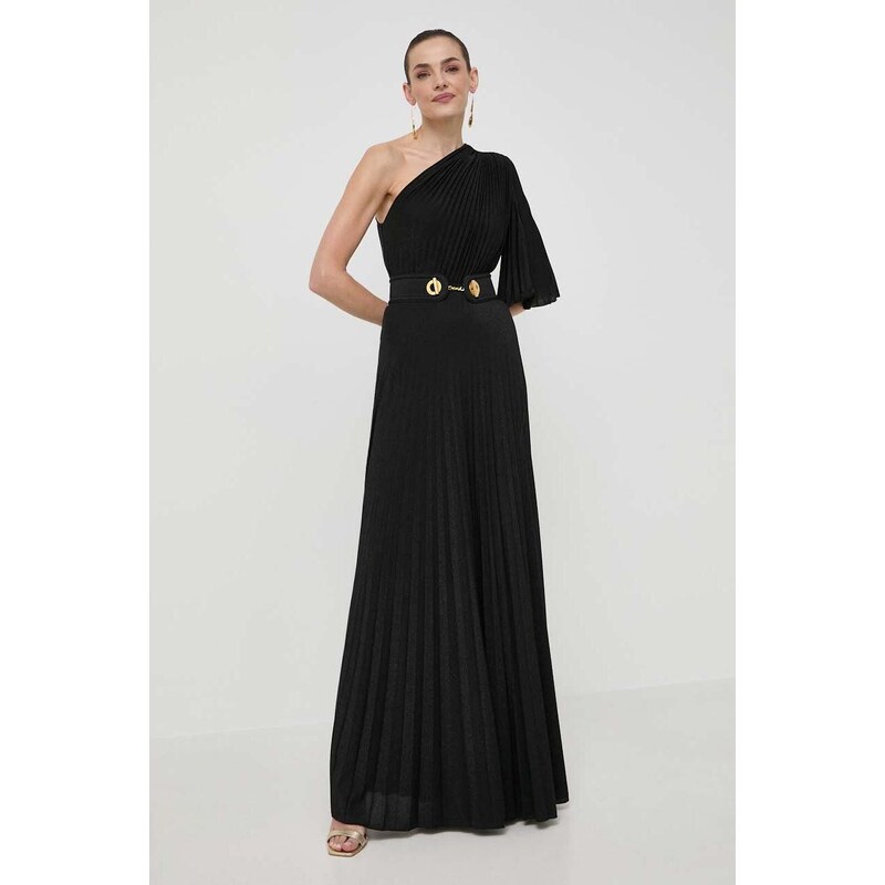 Šaty Elisabetta Franchi černá barva, maxi, AB53441E2