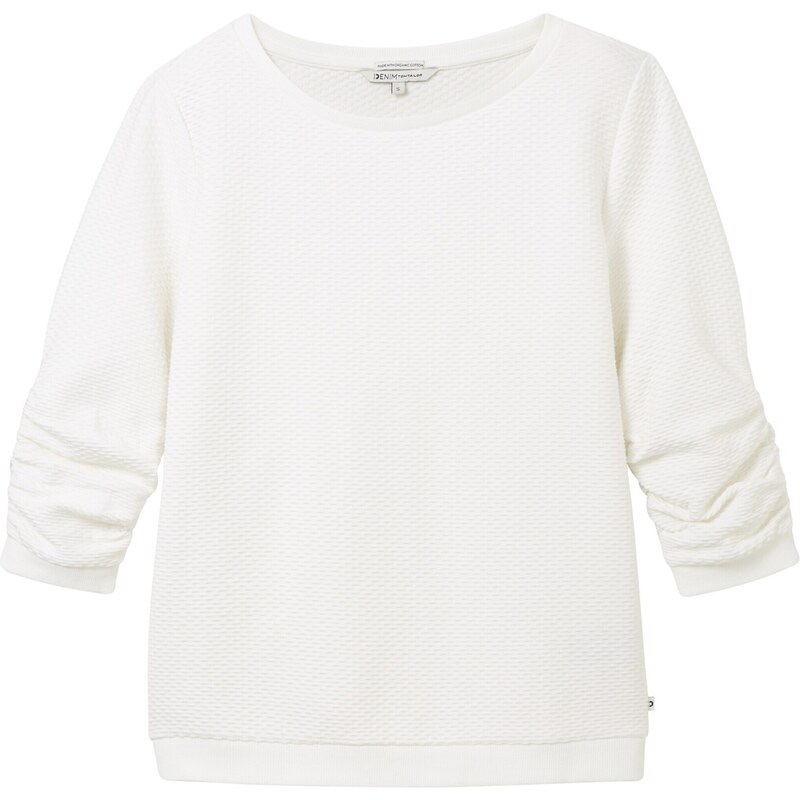 TOM TAILOR DENIM Mikina offwhite