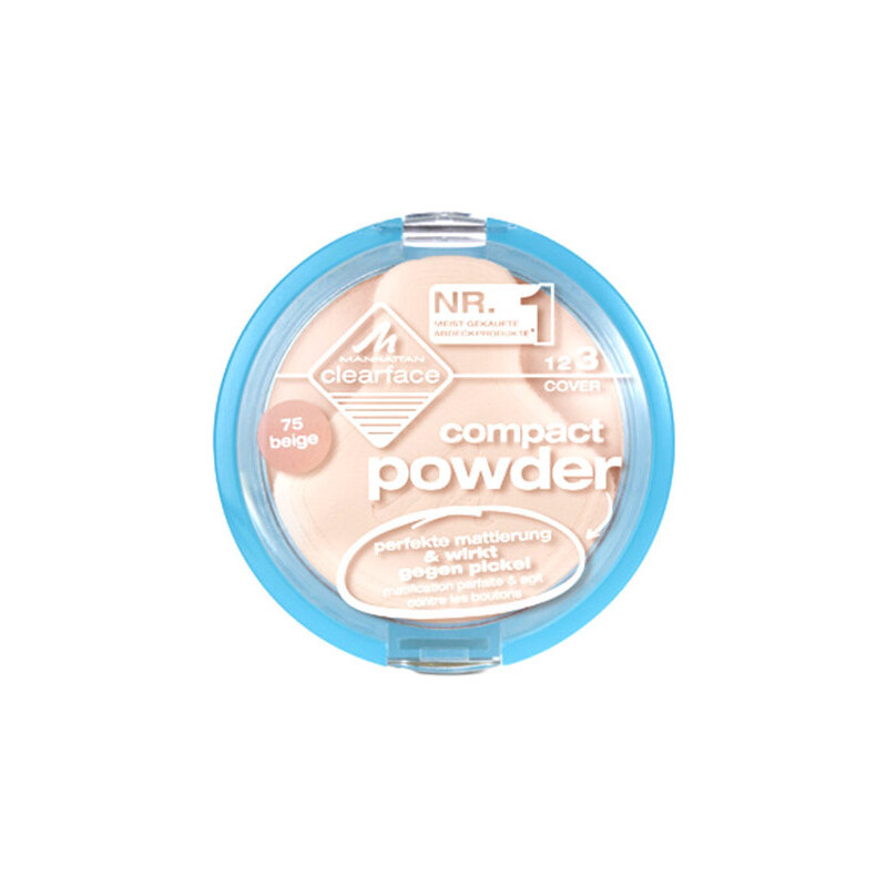 Manhattan Clearface Compact Powder 9g Make-up W - Odstín 77 Natural