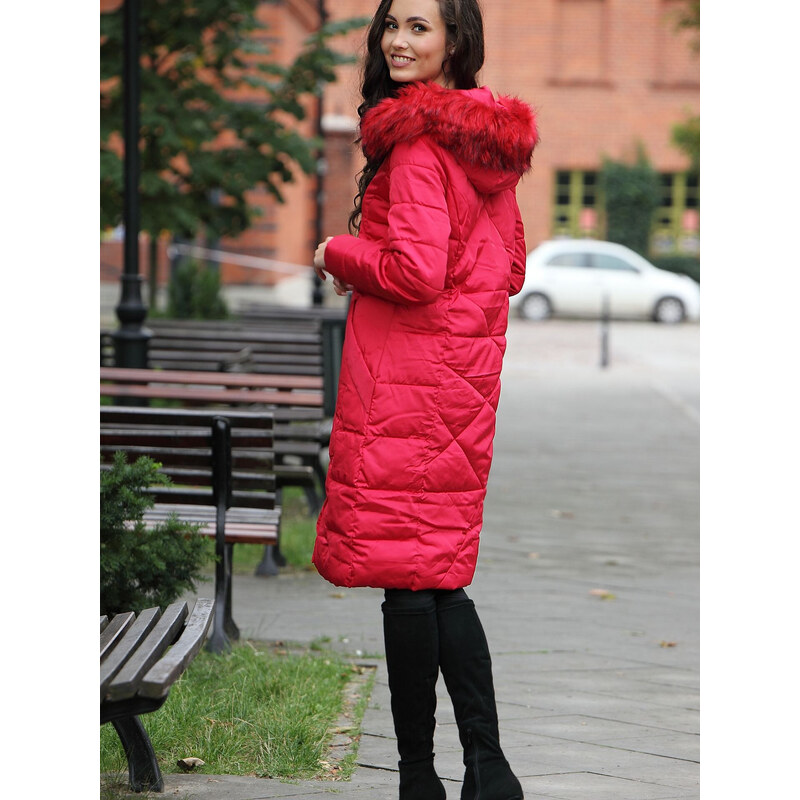 Dámský kabát BLH818025F Červený - PERSO