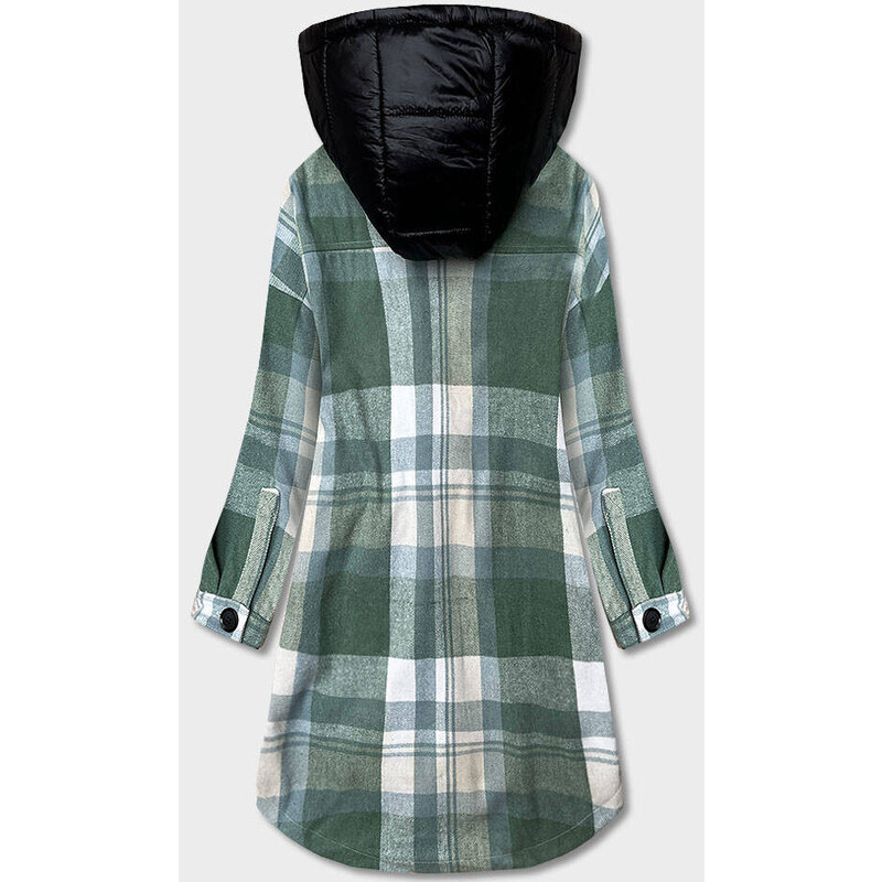 Ann Gissy Zelená dámská károvaná košilová bunda (AG3-1813)
