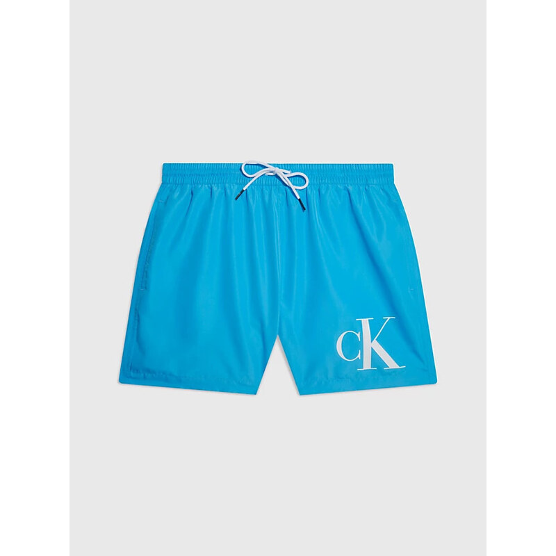 Dárkové balení pánských plavek a ručníku KM0KM00849 BEH modrá - černá - Calvin Klein
