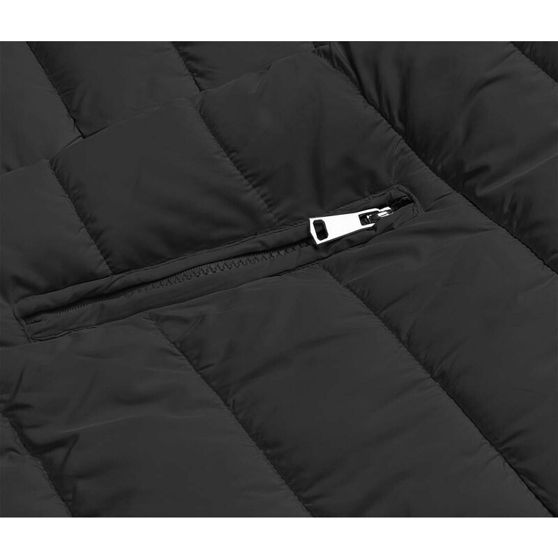 LHD Khaki-černá oboustranná dámská zimní bunda (2M-21508)