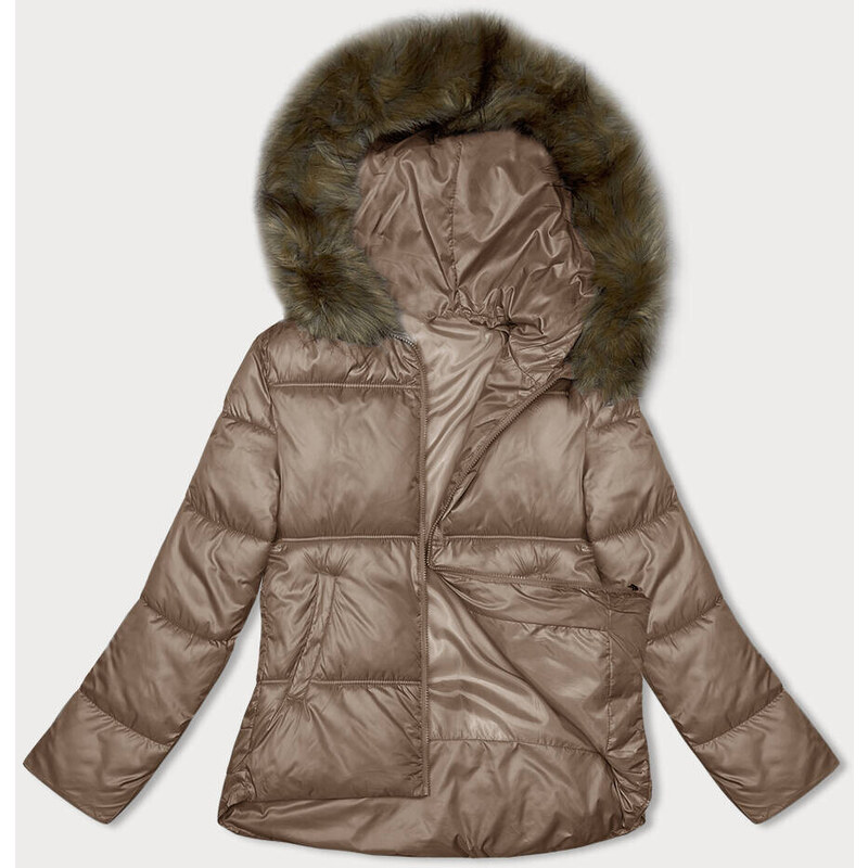 Dámská bunda bomber střihu caramel Swest (B8190-101) 107892518