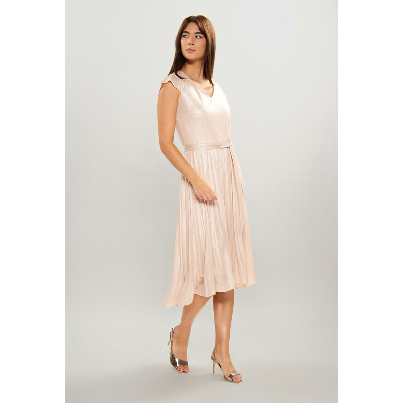 Monnari Šaty Shimmering Midi Dress Pink