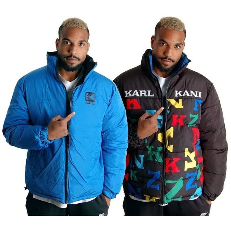 Karl Kani Retro Block Reversible Logo Puffer Jacket M 6076821 pánské