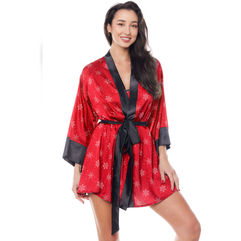 Krásný župan Aster robe red - Anais