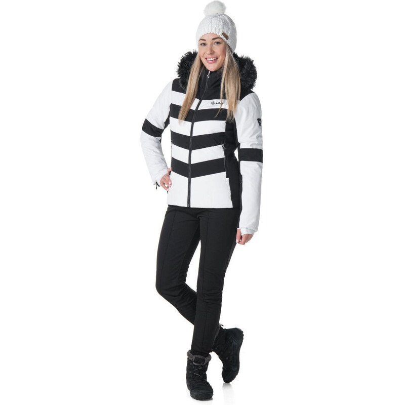 Dámská lyžařská bunda MASSIMA-W Bílá s černou - Kilpi
