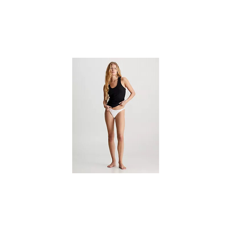 Spodní prádlo Dámské kalhotky STRING THONG (DIPPED) 000QD5157E100 - Calvin Klein
